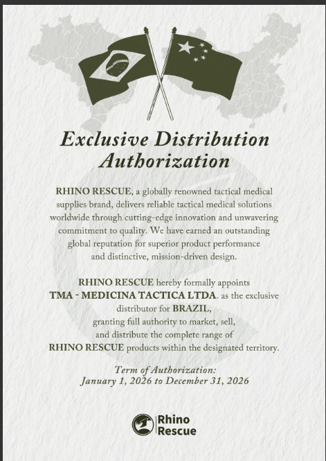 Documento de autorização de distribuição Rhino Rescue